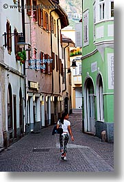 bolzano, dolomites, europe, italy, pedestrians, streets, vertical, photograph