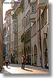 bolzano, dolomites, europe, italy, pedestrians, streets, vertical, photograph