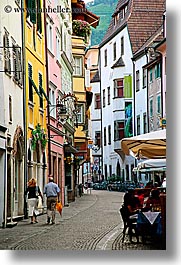 bolzano, dolomites, europe, italy, pedestrians, streets, vertical, photograph