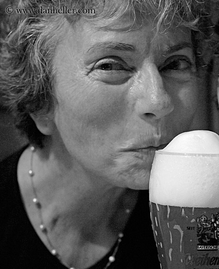 patti-n-beer-bw.jpg