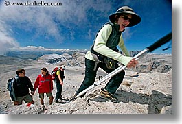 alto adige, bolzano group, dolomites, europe, gang of six, hiking, horizontal, italy, sandy, photograph