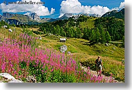 alto adige, dolomites, europe, hikers, horizontal, italy, la rocchetta, photograph