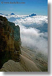 alto adige, clouds, dolomites, europe, italy, latemar, rim, vertical, photograph