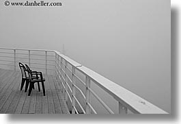 alto adige, black and white, chairs, dolomites, europe, horizontal, italy, slow exposure, photograph