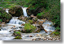 alto adige, babbling, brook, dolomites, europe, horizontal, italy, nature, slow exposure, photograph