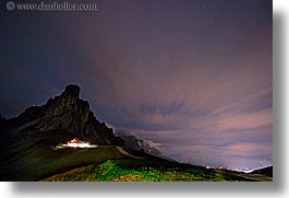 alto adige, dolomites, europe, giau, gusela mountain, horizontal, italy, long exposure, nite, pass, passo giau, photograph