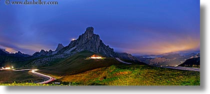 alto adige, dolomites, europe, fisheye lens, giau, gusela mountain, horizontal, italy, long exposure, nite, panoramic, pass, passo giau, photograph