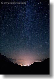 alto adige, dolomites, europe, giau, gusela mountain, italy, long exposure, nite, pass, passo giau, star trails, stars, vertical, photograph