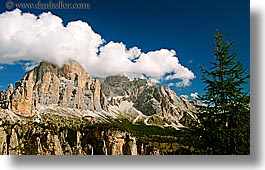 alto adige, dolomites, europe, gusela, horizontal, italy, mountains, passo giau, photograph