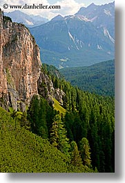 alto adige, dolomites, europe, gusela, italy, mountains, passo giau, vertical, photograph