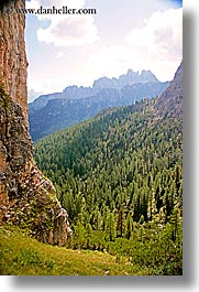 alto adige, dolomites, europe, gusela, italy, mountains, passo giau, vertical, photograph