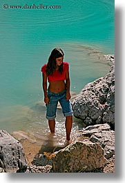 alto adige, childrens, dolomites, europe, girls, italy, lakes, people, vertical, photograph