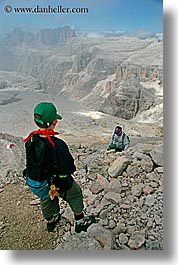 alto adige, childrens, dolomites, europe, hikers, italy, kid, people, vertical, photograph