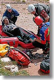 alto adige, dolomites, europe, help, hikers, injured, italy, men, people, vertical, photograph