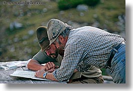 alto adige, dolomites, europe, horizontal, italy, ladin, map, men, people, reading, photograph