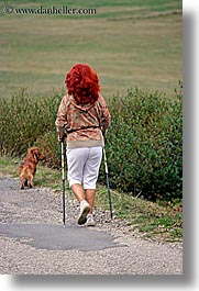 alto adige, dolomites, europe, hikers, italy, people, redhead, vertical, womens, photograph