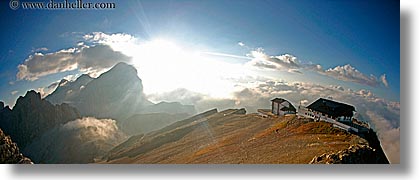 alto adige, dolomites, europe, fisheye lens, horizontal, italy, panoramic, rifugio lagazuoi, photograph