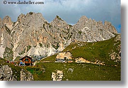 alto adige, dolomites, europe, horizontal, italy, rifugio, rifugio roda di vael, roda di vael, rosengarten, photograph