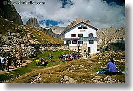 alto adige, dolomites, europe, horizontal, italy, rifugio, rifugio roda di vael, roda di vael, rosengarten, photograph