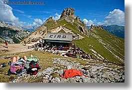 alto adige, dolomites, europe, horizontal, italy, rifugio, rifugio roda di vael, roda di vael, rosengarten, photograph