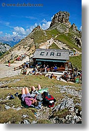 alto adige, dolomites, europe, italy, rifugio, rifugio roda di vael, roda di vael, rosengarten, vertical, photograph