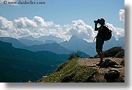 alto adige, dolomites, europe, horizontal, italy, mountains, silhouettes, photograph