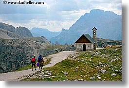images/Europe/Italy/Dolomites/TreCimeDiLavaredo/hikers-n-church-2.jpg