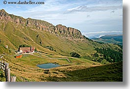 alto adige, dialer, dolomites, europe, horizontal, italy, rifugio, val gardena, photograph