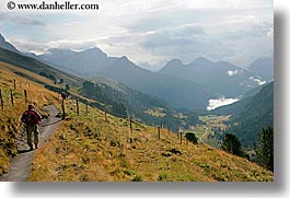 alto adige, dolomites, europe, gardena, horizontal, italy, trails, val gardena, valley, photograph