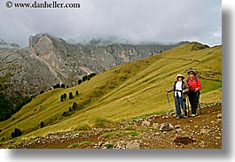 alto adige, dolomites, europe, gardena, horizontal, italy, trails, val gardena, valley, photograph