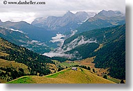 alto adige, dolomites, europe, gardena, horizontal, italy, trails, val gardena, valley, photograph