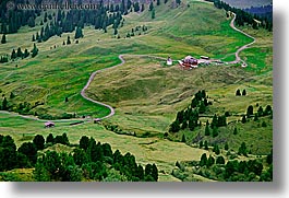 alto adige, dolomites, europe, gardena, horizontal, italy, trails, val gardena, valley, photograph