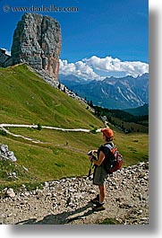 alto adige, cinque, dolomites, europe, italy, jackie, torri, val orsolina, vertical, photograph