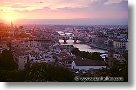cities, europe, florence, florence old, horizontal, italy, sunsets, photograph