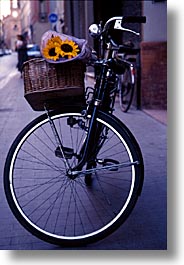 bicycles, europe, italy, po river valley, valley, vertical, photograph