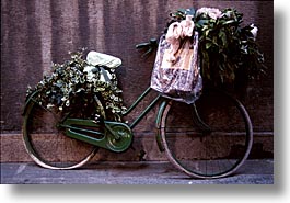 bicycles, europe, horizontal, italy, po river valley, valley, photograph