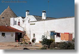 alberobello, buildings, europe, farm house, horizontal, houses, italy, puglia, structures, trullis, wash, white, photograph