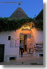 alberobello, buildings, europe, italy, puglia, stores, structures, towns, trullis, vertical, photograph