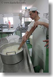 alberobello, cheese, cheese making, europe, italy, making, men, mozzarella, puglia, vertical, photograph