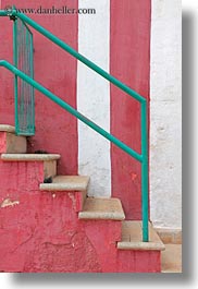 alberobello, europe, green, italy, puglia, red, stairs, vertical, photograph