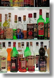 alcohol, europe, foods, italy, liquor, puglia, racks, vertical, photograph