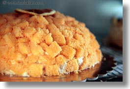 desserts, europe, foods, horizontal, italy, oranges, pie, puff, puglia, photograph