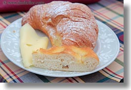 bread, cheese, croissants, europe, foods, horizontal, italy, puglia, photograph
