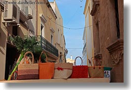 buildings, europe, gallipoli, handbags, horizontal, italy, puglia, photograph