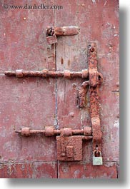doors, europe, gallipoli, italy, locks, puglia, rusted, vertical, photograph