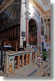 buildings, churches, europe, gallipoli, inlay, italy, marble, puglia, religious, st agata cathedral, structures, vertical, photograph