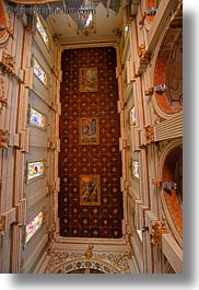 ceilings, churches, europe, italy, lecce, puglia, vertical, photograph