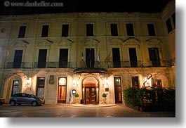 europe, facades, horizontal, hotels, italy, lecce, nite, patria palace hotel, puglia, photograph