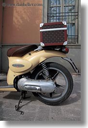 europe, italy, matera, moped, puglia, scarabeo, vertical, photograph