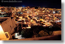 buildings, cityscapes, europe, horizontal, italy, matera, nite, puglia, slow exposure, structures, towns, photograph